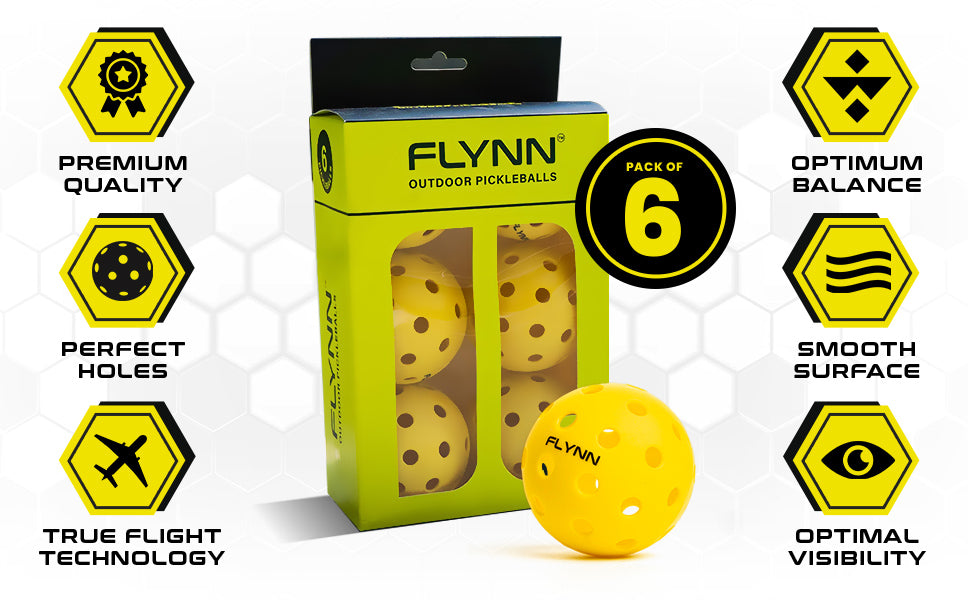 FLYNN pickleball 6 pack